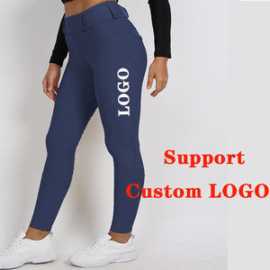 Culotte d'Équitation Noire avec LOGO PERSONNALISÉ, Legging d'Équitation Femme, Pantalon Écologique de Chevaux, Collant d'Équitation Femme, Vêtements Équestres Femme - Product Image 5