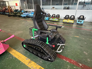 Silla de Ruedas todoterreno con orugas de goma, con motor de control remoto, atv utv, sistema triangular de orugas de goma - Product Image 6