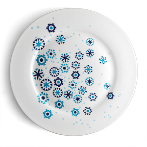 Assiette à dîner en céramique bon marché AOOSY 10,5 pouces Assiettes de restaurant nordiques modernes pour le déjeuner - Product Image 2