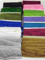 Frange en chaînette de 20 cm (8 po) en nylon double fil, soyeuse et épaisse, pour rideaux, décorations de mariage et vêtements - Vente en gros