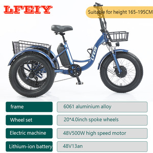 Triciclo a Pedali per Adulti in Alluminio, Bicicletta a <span class=keywords><strong>3</strong></span> <span class=keywords><strong>Ruote</strong></span>, Triciclo Cargo Economico per Adulti - Product Image 6