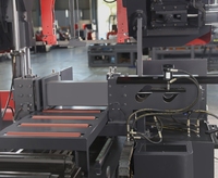Scie à ruban horizontale industrielle automatique pour la découpe des métaux avec moteur à engrenages à tension mécanique