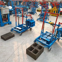 Petite machine de fabrication de briques QMR2-45 Machine de fabrication de briques manuelle mobile Machine à blocs pour ensemble complet