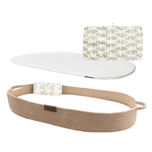 Cesta de Algodón Tejida a Mano para Cambiar Pañales de Bebé, con Colchón Impermeable, Nido de Viaje para Bebé, ODM - Product Image 1