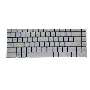 Teclado Retroiluminado para Portátil MSI Modern 14 B10R B10MW B10RASW MS-14D1 Checo/Eslavo CS Blanco Sin Marco Nuevo - Product Image 1