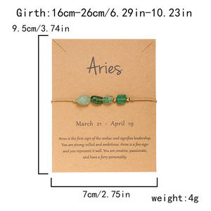Bracelets <span class=keywords><strong>du</strong></span> zodiaque <span class=keywords><strong>pour</strong></span> femmes hommes Bracelets d'<span class=keywords><strong>horoscope</strong></span> en pierre naturelle Cristaux de pierres précieuses de guérison Cadeaux <span class=keywords><strong>du</strong></span> zodiaque - Product Image 3