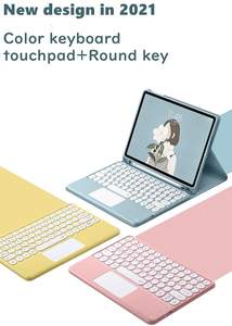 Custodia per tastiera rimovibile Wireless magnetica sottile in pelle PU con Touchpad e portamatite per <span class=keywords><strong>iPad</strong></span> 9th 10.2 <span class=keywords><strong>2021</strong></span> 2020 2019 - Product Image 6