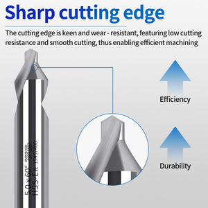 YG dv3010 mũi khoan trung tâm Hai Đầu Mũi Khoan trung tâm Chứa coban HSS-EX 60 độ mũi khoan trung tâm thép tốc độ cao 1mm-5mm - Product Image 4