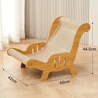 Hamac d'escalade pour chat en bois moderne et personnalisé avec jouets en boule de sisal, emballage carton durable pour usage intérieur