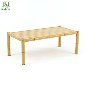 Sofá de aluminio a prueba de intemperie para exteriores, sofá moderno de bambú para verano - Product Image 6