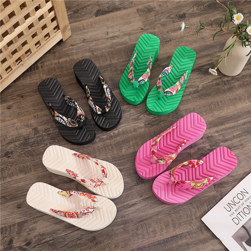 Women Platform Flip-flops Boho Latest Fashion Cross Beach Flip Flops Sandals