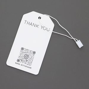Etiqueta Colgante de Papel Reciclado con Logotipo Grabado/En Relieve, Impresión Personalizada, para Ropa, con Estampado en Caliente con Lámina Negra - Product Image 5