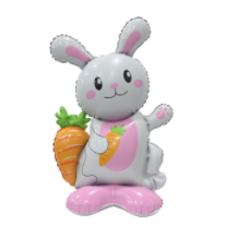 All'ingrosso giocattolo per bambini grazioso colore bianco e rosa festa di pasqua palloncino <span class=keywords><strong>a</strong></span> forma di animale di forma di coniglio palloncino - Product Image 4