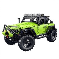 Voiture de course tout-terrain Missile Bear Rancher 1:8 télécommandée en plastique ABS, modèle de jouet électronique à construire avec 40 blocs