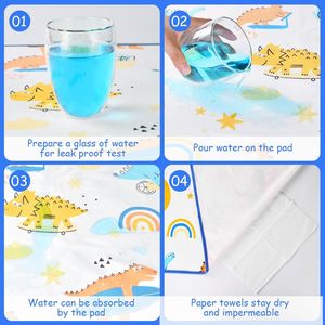 Imbottitura letto in morbido cotone lavabile lettino materasso con protezione antiperdite portatile per neonato - Product Image 4