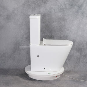 Venta al por mayor de fábrica Baño Wc Inodoro Juego de inodoro de dos piezas Artículos sanitarios Lavabo de cerámica Inodoro y lavabo colgado en la pared Juego de fregadero - Product Image 3