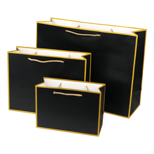 Sacs cadeaux de luxe en carton euro avec poignée en ruban, impression personnalisée, emballage boutique pour vêtements, votre propre logo - Product Image 3