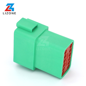 Conector de Alimentación y Señal LIZONE DT06-12SC de 12 Pines, Serie <span class=keywords><strong>DT</strong></span>, Hembra, <span class=keywords><strong>Verde</strong></span>, Automotriz, Impermeable IP67, Sellado - Product Image 1