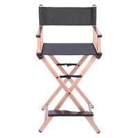 Chaise de maquillage pliante portable moderne avec cadre en aluminium Chaise de metteur en scène en métal pour activités de plein air, parcs Chaise de plage pliable