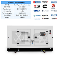 Générateurs diesel Weichai super silencieux à faible bruit 30kW-200kW 230/400V 50Hz 1500 tr/min ATS pour utilisation en extérieur