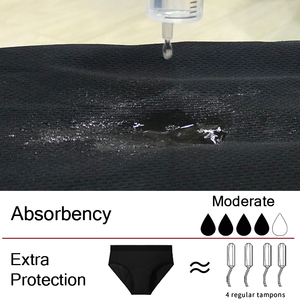 Fournisseurs de sous-vêtements en bambou imperméables, culottes <span class=keywords><strong>menstruelles</strong></span> pour femmes, absorption des règles, culotte menstruelle - Product Image 3