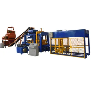 QT6-15 Concrete Interlocking Bricks Making Machine Cement Batching Plant Fly Ash Brick Making Machine Price In India