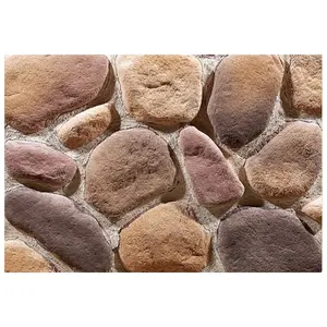 Faux River Rock Stone Outdoor Exterior Wall Tile