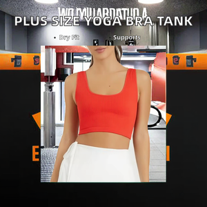 Top Deportivo Sin Costuras de Alta Sujeción, Transpirable, de Secado Rápido, Elástico en Cuatro Direcciones, 92% Nailon, 8% Elastano, Talla Grande, Ligero - Product Image 2