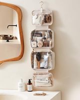Luxe Portable Suspendu Femmes Étanche Voyage Essentials Trousse De Toilette Cosmétique Maquillage Organisateur
