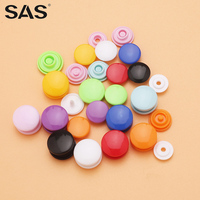 Kancing Tekan Plastik Resin Bulat Warna-warni Berkualitas Tinggi SAS Hot Sale T3 T5 T8 4 Bagian untuk Pakaian Bayi