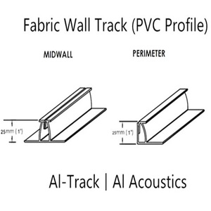 Profilés muraux en tissu insonorisant de 15 mm, 25 mm, 27 mm, profilés en tissu acoustique, rail en tissu - Product Image 4