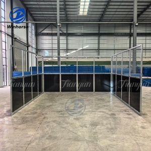 Box per <span class=keywords><strong>Cavalli</strong></span> Prefabbricato Modulare <span class=keywords><strong>con</strong></span> Tetto in Acciaio Zincato a Caldo, Ideale per Esterni e Fattorie - Offerta Speciale in Australia - Product Image 2