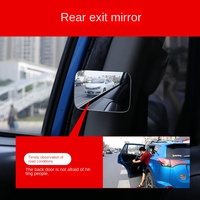 Petit rétroviseur auxiliaire ABS pour voiture avec angle de vision large à 360 degrés, réflexion des angles morts, design carré