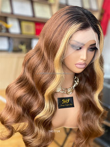 Vente en gros Perruques cheveux humains Remy brun rougeâtre avec dentelle frontale complète Livraison gratuite avec ligne de cheveux naturelle de cheveux de bébé - Product Image 5