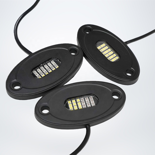 Hot Sale Variety Color Kingshowstar 24LED Offroad Rock Lights Kit Work Light for Decoration IP68 Cost-effect Easy Install