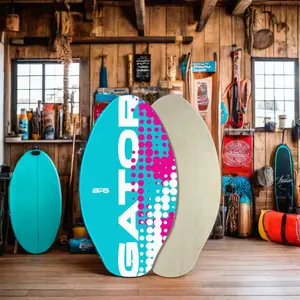 2021 Ningbo legno 30 \ "in fibra di vetro Paddle Board a buon mercato sport acquatici Fitness Skimboard MDF surf Board per bambini