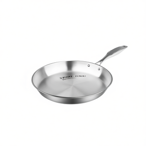 Sartén de Acero Inoxidable Db de 30 cm, Sartén Redonda para Cocina de Inducción, Diseño Minimalista - Product Image 1