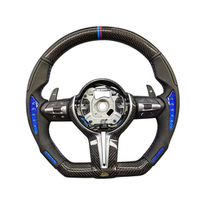 Volant en fibre de carbone avec écran LED chauffant personnalisé pour BMW M2 M3 M4 M5 F10 <span class=keywords><strong>F50</strong></span> F30 F32 F80 F82 F90 E90 E92 E60 E63 G20 G - Product Image 3