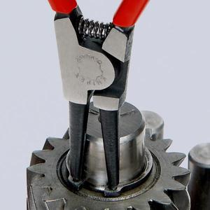 KNIPEX - 46 11 A2 SB Pince à circlips pour circlips extérieurs sur arbres noir atramentisé, tête polie, poignées plastifiées st - Product Image 3