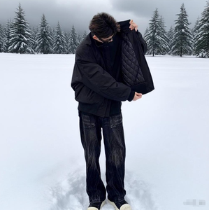 เสื้อแจ็คเก็ตคาร์ดิแกนแบบสั้นแบบพกพาที่ทนทานและหนาขึ้นพร้อมผ้าโพลีเอสเตอร์ - Product Image 1