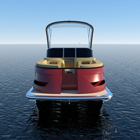 Fabricants de bateaux pontons en aluminium de luxe, en fibre de verre, à trois ponts