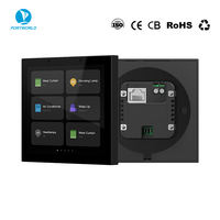 Panneau de commande intelligent pour maison connectée Portworld AC 110V 240V 4 pouces en plastique IPS avec écran tactile, alimentation électrique pour hôtel et camping-car