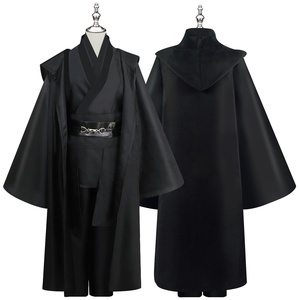 Disfraz de Sith de <span class=keywords><strong>Star</strong></span> <span class=keywords><strong>Wars</strong></span> para Halloween 2026, Túnica Negra y Marrón, Disfraz de Cosplay de Anna Venus - Product Image 1