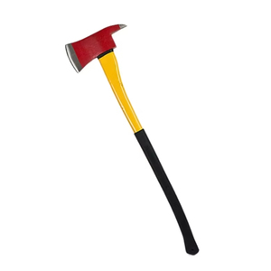 Hache de feu robuste en acier au carbone durable à long manche pour le sauvetage d'urgence et la lutte contre les incendies - Product Image 1