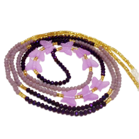 Chaînes de ventre africaines faites à la main, perles de taille à lacets, plaqué argent, strass en cristal, tendance, pour fêtes et fiançailles, vente en gros