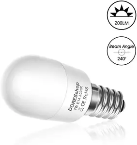 LOHAS E14 מיני LED 2W SES הנורה שווה ערך ל 15W קטן אדיסון בורג נורות חם לבן/מגניב לבן עבור מקרר, טווח הוד ולילה