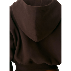 Sweat-shirts pour femmes avec logo personnalisé, veste en molleton de coton, streetwear, manches longues, fermeture éclair, capuche, longueur standard, hauts à capuche, ensemble 2 pièces - Product Image 6