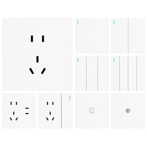 86 Type Wall <b>Switch</b> Socket Panel 1 <b>Switch</b> 5 Hole <b>Touch</b> Control Concealed Installation Household AC220 250V 10A Flame Retardant - Product Image 5