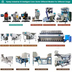 Hot Sale HCS100 <b>Mini</b> Portable Movable 50-150kg/h Coffee Beans Shape Color Sorting Color Sorter Ejector Machine Touch Screen - Product Image 6