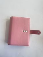 Carnet de budget A6/A7 de luxe personnalisé, planificateur à 6 anneaux, couverture rigide en cuir grainé de haute qualité, feuille de rechange, pochette zippée